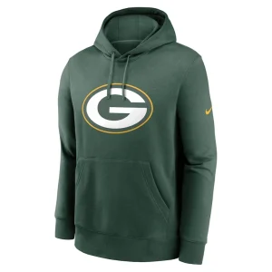 Green bay packers nike club logo pullover hoodie Green M