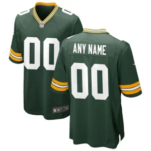 Green bay packers nike custom game jersey Green