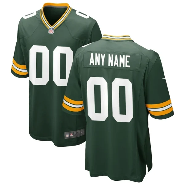 Green bay packers nike custom game jersey Green