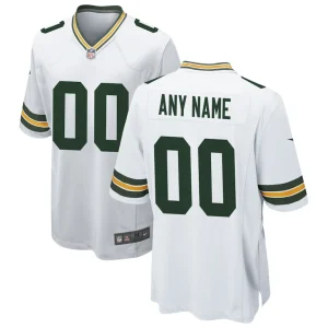 Green bay packers nike custom game jersey White