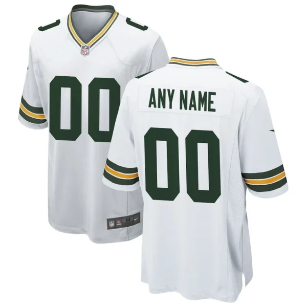 Green bay packers nike custom game jersey White