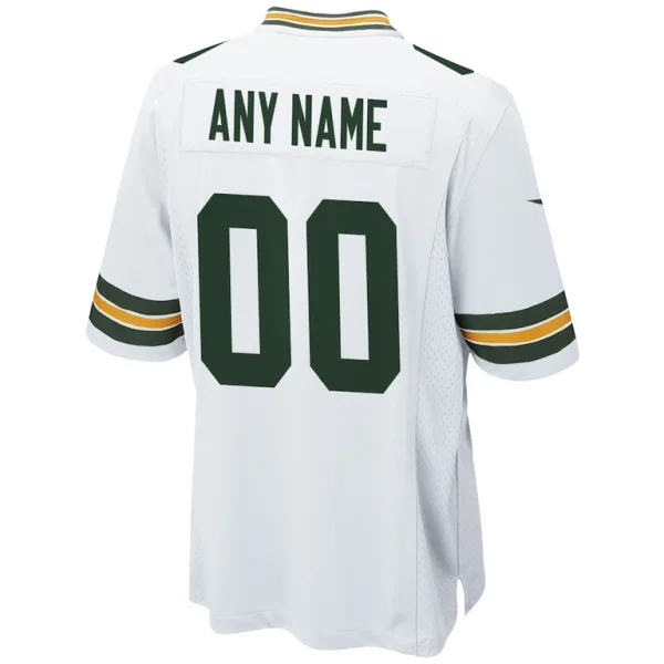 Green bay packers nike custom game jersey White L