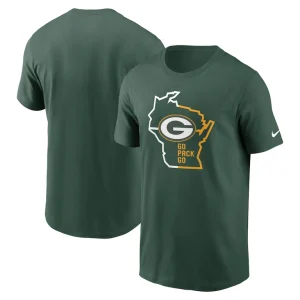 Green bay packers nike essential local phrase t shirt Green
