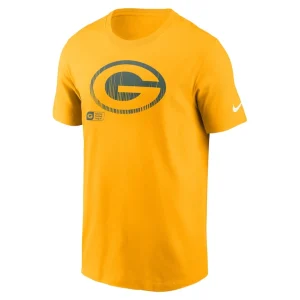 Green bay packers nike faded essential t shirt Gold M