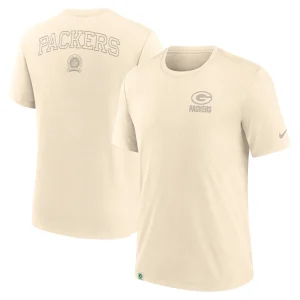 Green bay packers nike glory tri blend t shirt Cream