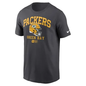 Green bay packers nike helmet essential t shirt anthracite Multi M