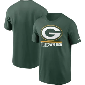 Green bay packers nike hometown collection title town t shirt Green