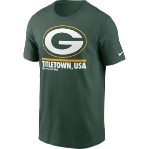 Green bay packers nike hometown collection title town t shirt Green M