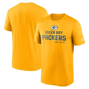 Green bay packers nike legend community performance t shirt Gold