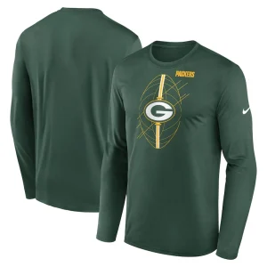 Green bay packers nike legend icon long sleeve t shirt Green