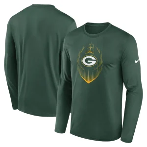 Green bay packers nike legend icon long sleeve t shirt Green