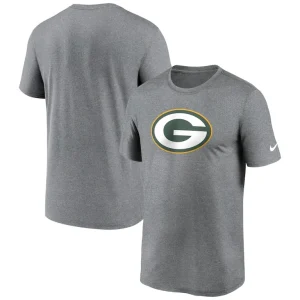 Green bay packers nike legend logo performance t shirt Heather charcoal