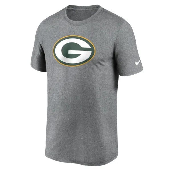 Green bay packers nike legend logo performance t shirt Heather charcoal M