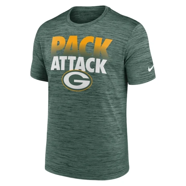 Green bay packers nike local velocity performance t shirt Green M