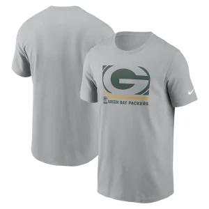 Green bay packers nike lockup essential t shirt Gray