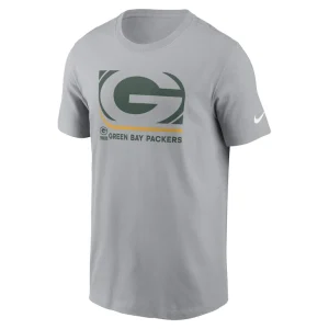 Green bay packers nike lockup essential t shirt Gray M