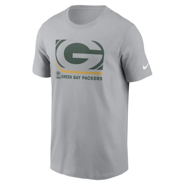 Green bay packers nike lockup essential t shirt Gray M