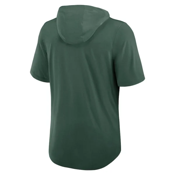 Green bay packers nike lockup tri blend hoodie t shirt Green L