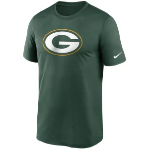 Green bay packers nike logo essential legend performance t shirt Green M