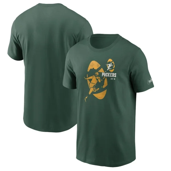 Green bay packers nike logo essential t shirt Green L