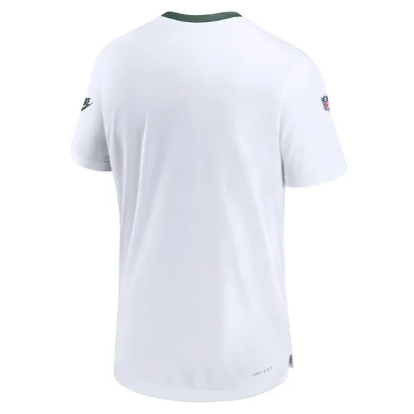 Green bay packers nike mens sideline coaches alternate performance t shirt White L