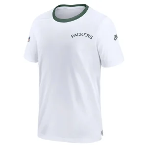 Green bay packers nike mens sideline coaches alternate performance t shirt White M