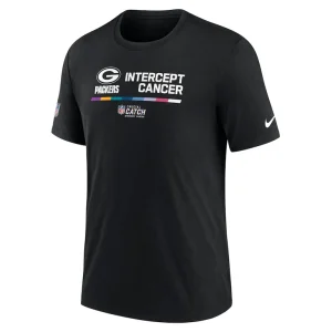 Green bay packers nike nfl crucial catch performance t shirt Black M