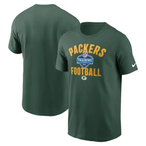 Green bay packers nike nfl training camp 2022 t shirt Green