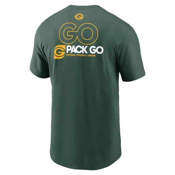 Green bay packers nike outline t shirt Green L