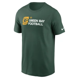 Green bay packers nike outline t shirt Green M