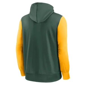 Green bay packers nike performance full zip hoodie Green L