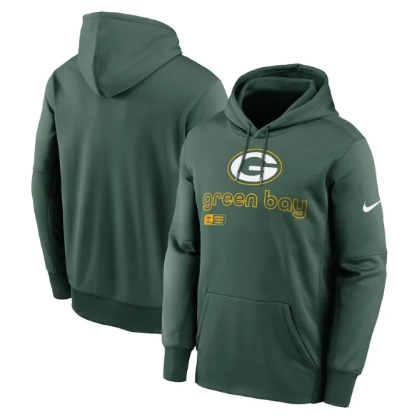 Green bay packers nike performance pullover hoodie Green
