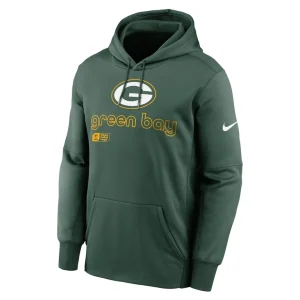 Green bay packers nike performance pullover hoodie Green M