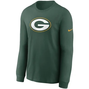 Green bay packers nike primary logo long sleeve t shirt Green M