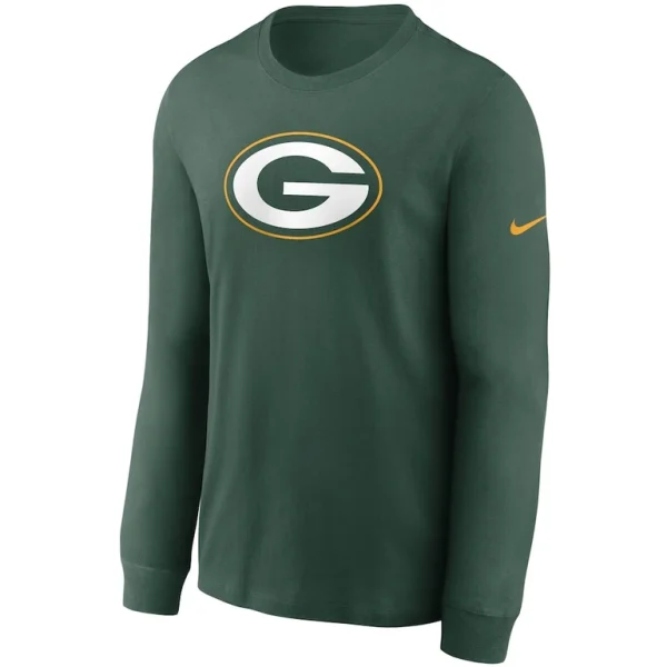 Green bay packers nike primary logo long sleeve t shirt Green M