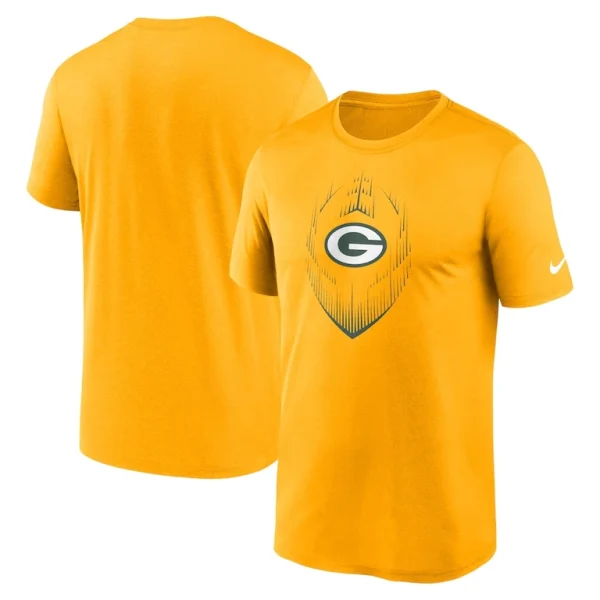 Green bay packers nike primetime legend icon performance t shirt Gold