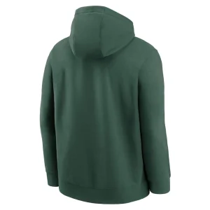Green bay packers nike rewind club logo pullover hoodie Green L