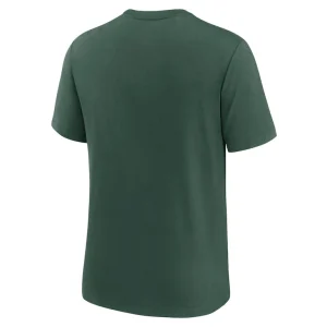 Green bay packers nike rewind logo tri blend t shirt Green L
