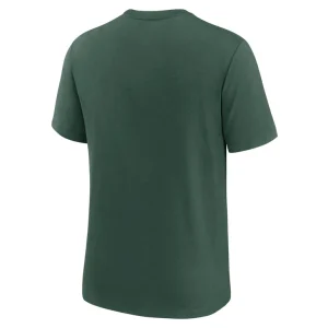 Green bay packers nike rewind playback logo tri blend t shirt Green L