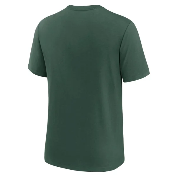 Green bay packers nike rewind playback logo tri blend t shirt Green L