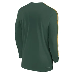 Green bay packers nike sideline coach uv performance long sleeve t shirt Green L