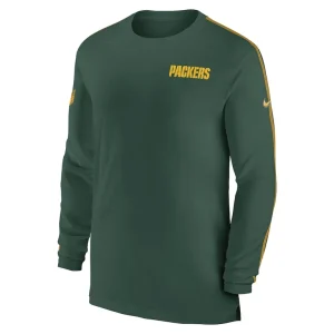 Green bay packers nike sideline coach uv performance long sleeve t shirt Green M