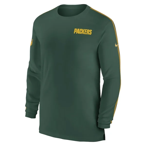 Green bay packers nike sideline coach uv performance long sleeve t shirt Green M