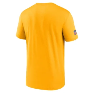 Green bay packers nike sideline infograph performance t shirt Gold M
