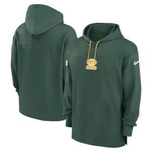 Green bay packers nike sideline jersey pullover hoodie Green