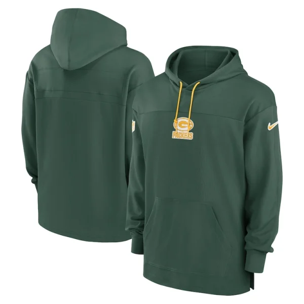 Green bay packers nike sideline jersey pullover hoodie Green