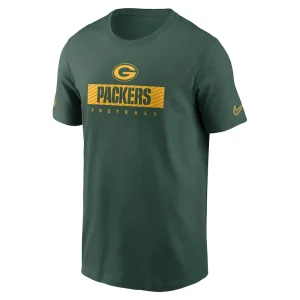 Green bay packers nike sideline performance t shirt Green M