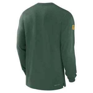 Green bay packers nike sideline player performance long sleeve t shirt Green L