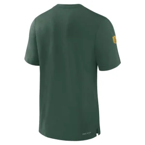 Green bay packers nike sideline player performance t shirt Green L