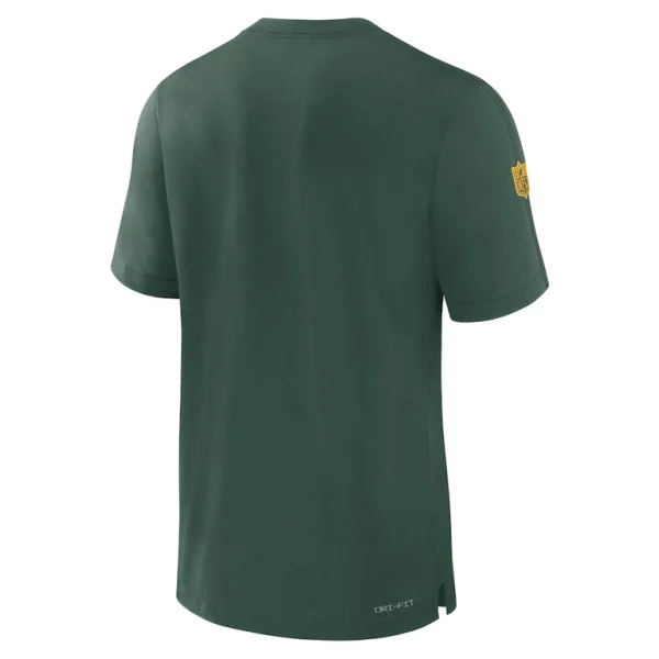 Green bay packers nike sideline player performance t shirt Green L
